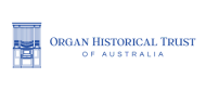 A blue graphic of a pipe organ followed by the words 'Organ Historical Trust of Australia'. Together they form the logo of OHTA. Appearing in the membership links for Pipe Organs Victoria Pty. Ltd.